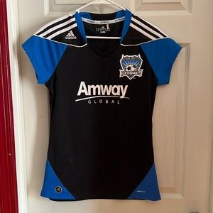 ⭐️BOGO⭐️ Adidas SJ Earthquakes size L climacool jersey